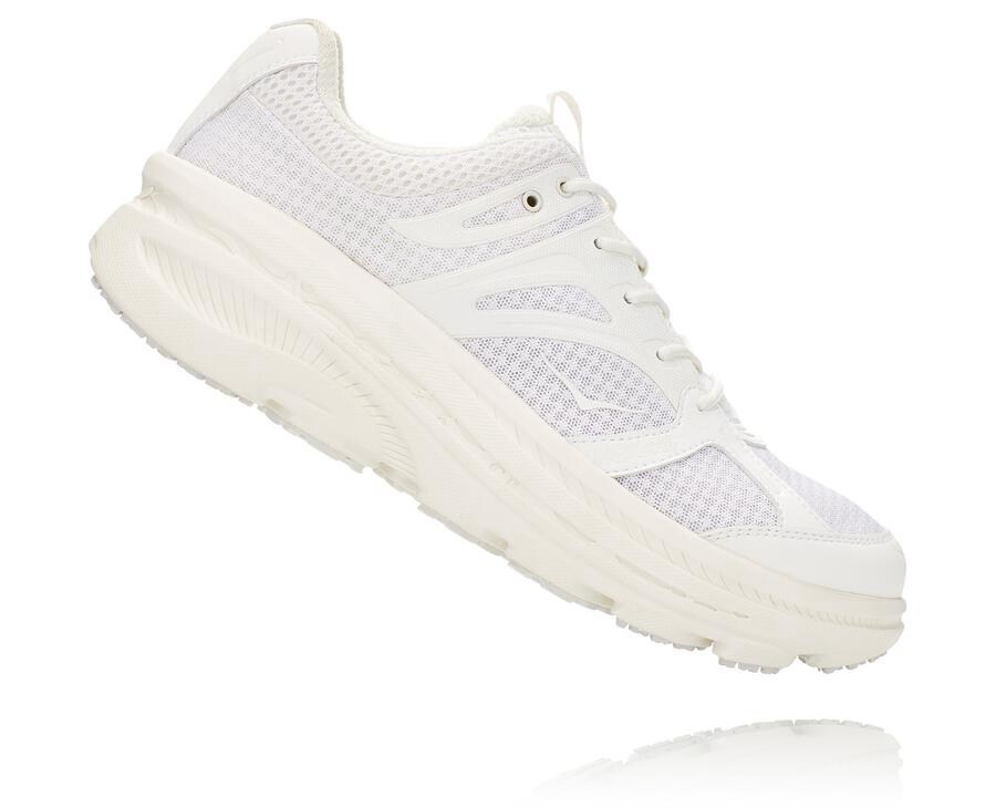 Running Shoes Mens - Hoka One One x EG Bondi B - White - JBWAQUZ-62